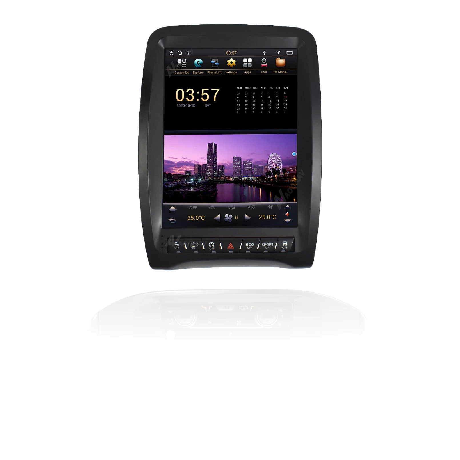 Tesla стиль вертикальный умный автомобильный радиоприемник для DODGE Durango 2011- 2018