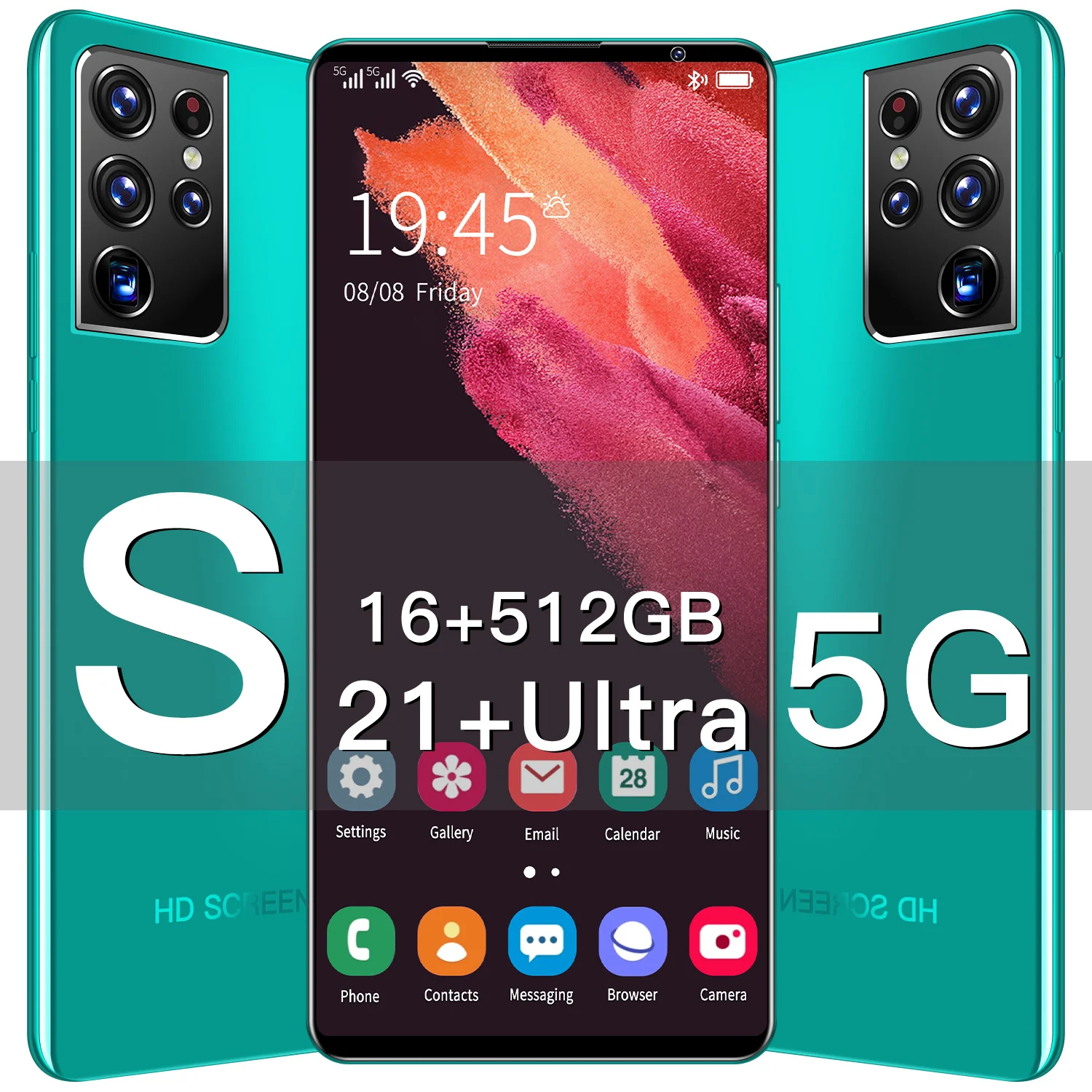 

Global Version S21+ultra 6.8" Smartphones 16+512G Celular Full Screen Android Phone Dual SIM 5G Network Cellphone