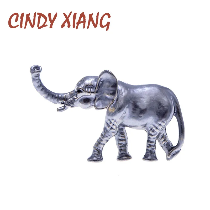 Женские эмалированные броши слоны CINDY XIANG 3 цвета брошь с животными модные