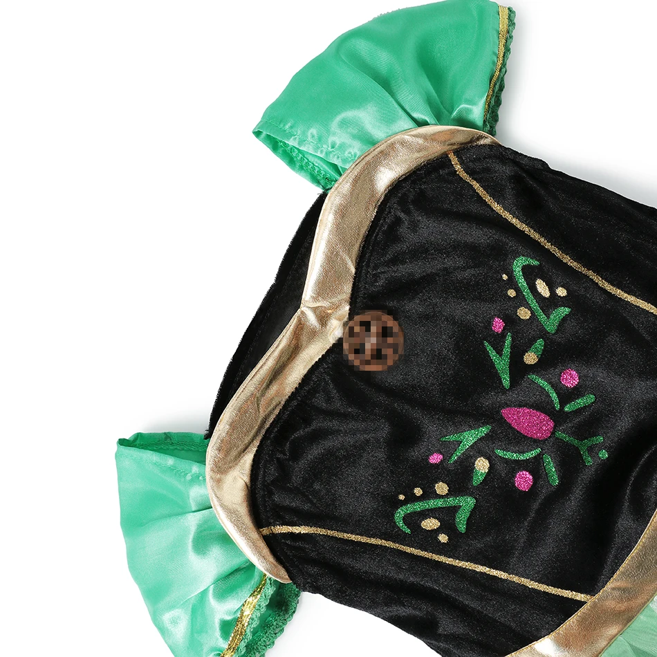 Одежда для Хэллоуина платье Анны девочек костюм Снежной Королевы принцессы