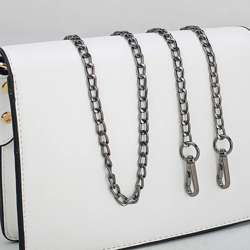 Длинный металлический кошелек 120 см сменный ремешок с ручкой на цепочке для