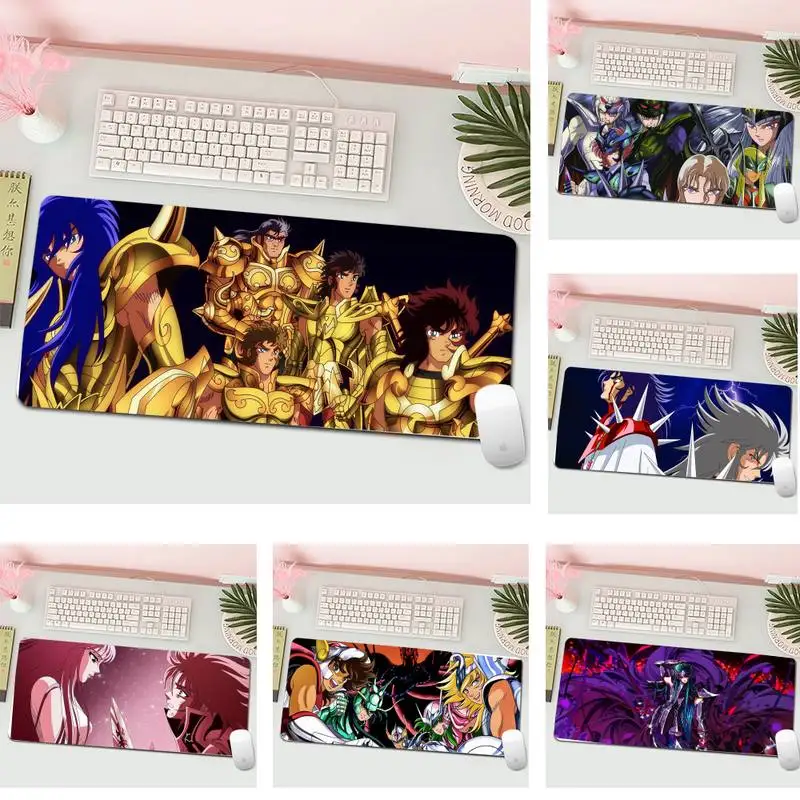 

saint seiya Silicone large/small Pad to Mouse Game XL Large Gamer Keyboard PC Desk Mat Computer Tablet Mouse Pad