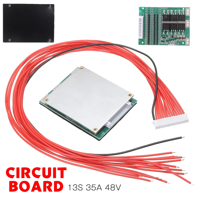 13S 48V 35A 69*51*8 мм литий-ионная батарея BMS PCB PCM цепь балансировки Board