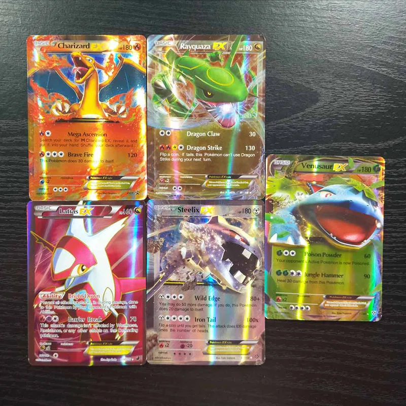 TAKARA TOMY-Juego de cartas de Pokemon para ni&ntilde;os, 60 uds., VMAX GX EX MEGA, caja de refuerzo de intercambio en ingl&eacute;s, tarjeta brillante, juguetes de batalla, regalo-3