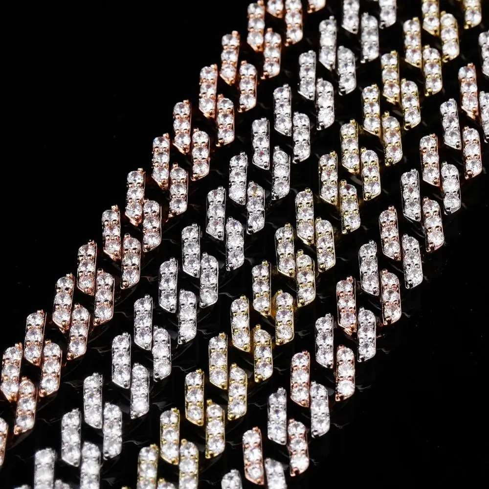 Браслеты GUCY из кубинской цепи с фианитом для мужчин ювелирные украшения в стиле