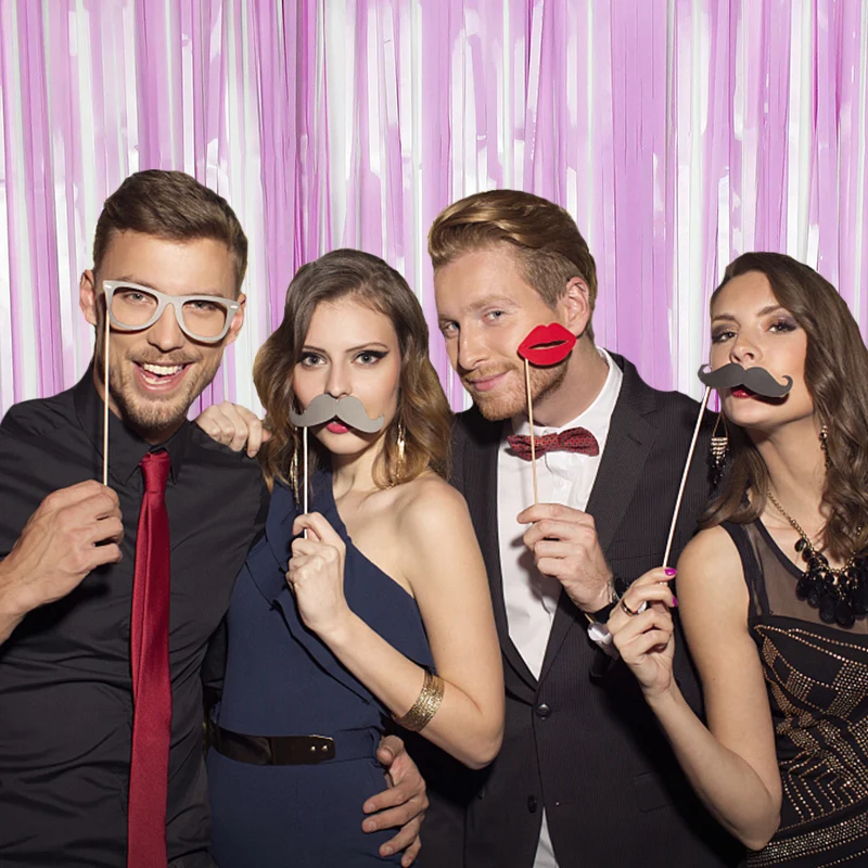 100*200 см мишура Fringe Блестящие занавески дождя двери дома номер Свадебная