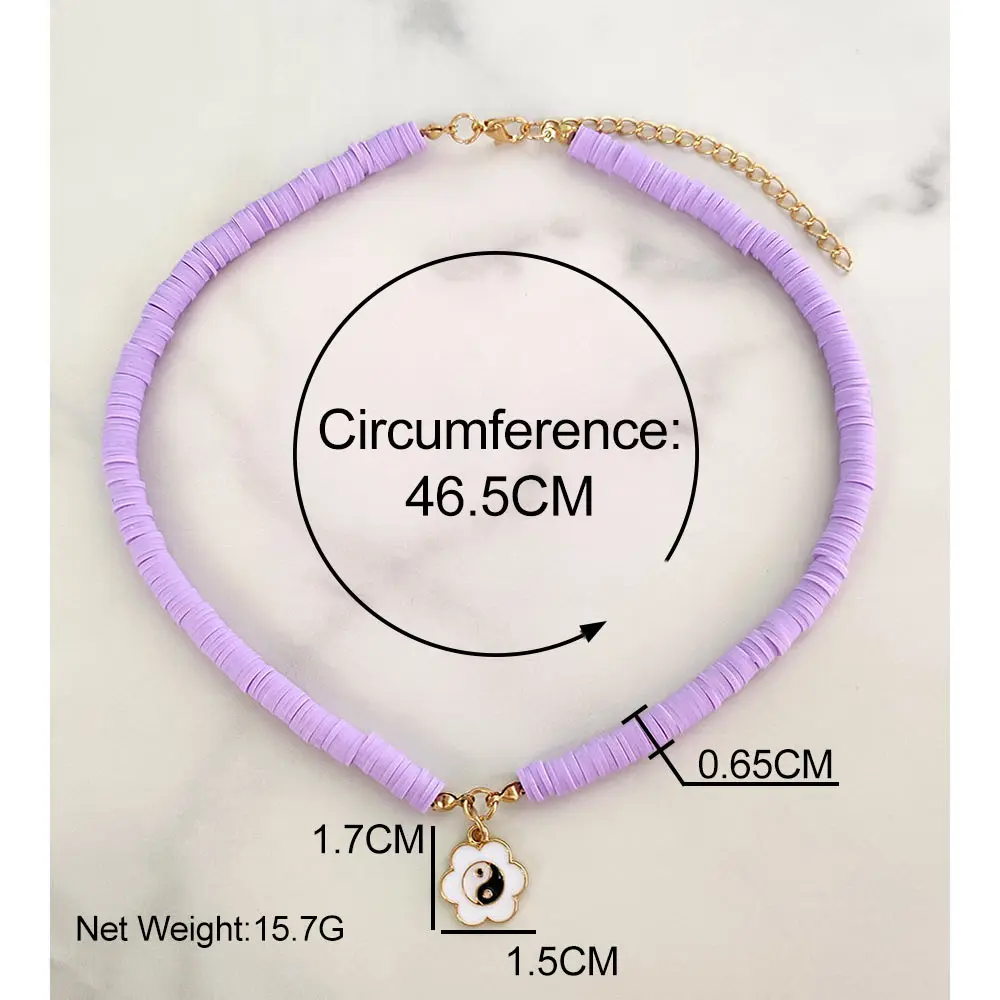 Женское ожерелье ручной работы с бусинами в стиле бохо Инь Янь | Украшения и