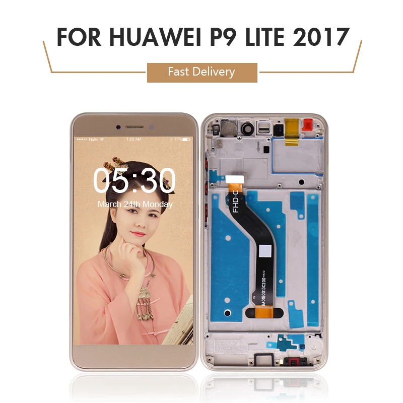 ЖК + рамка для huawei P9 lite 2017 экран ЖК-дисплея в сборе P8 Lite/GR3 дисплей сенсорный