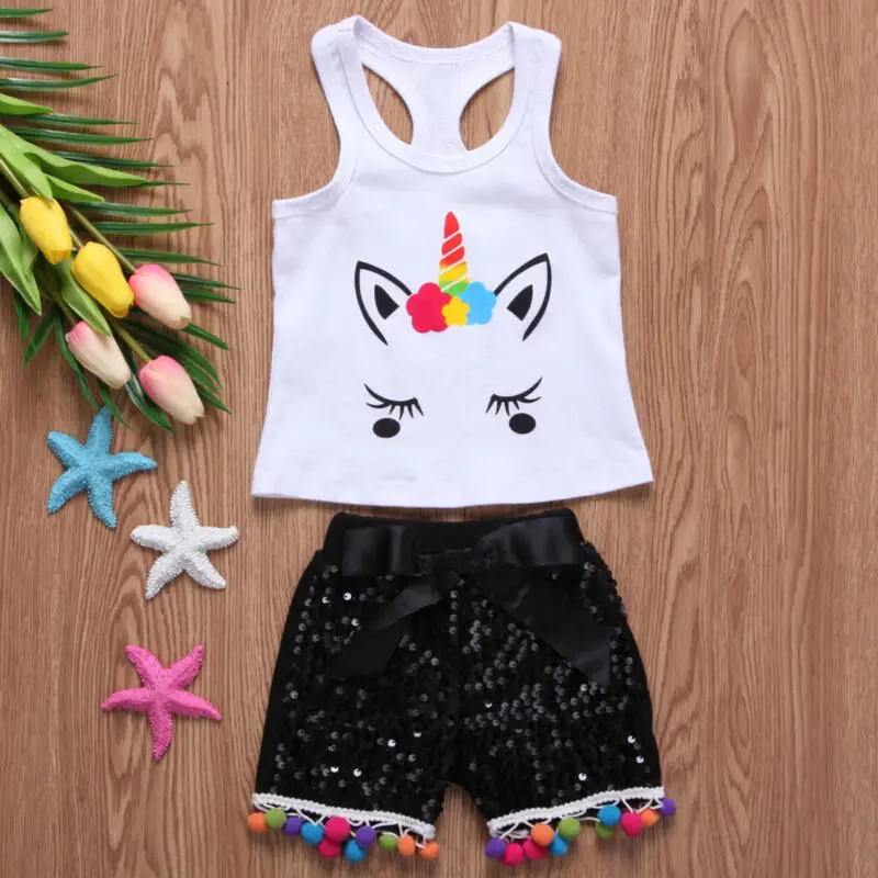 Летний комплект одежды для новорожденных девочек 2 шт. жилет без рукавов с