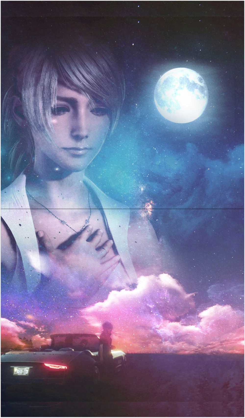 Аниме Final Fantasy XV FF15 Lunafreya Nox Fleuret принцесса Луна Ожерелье Косплей Подарочная бутафория