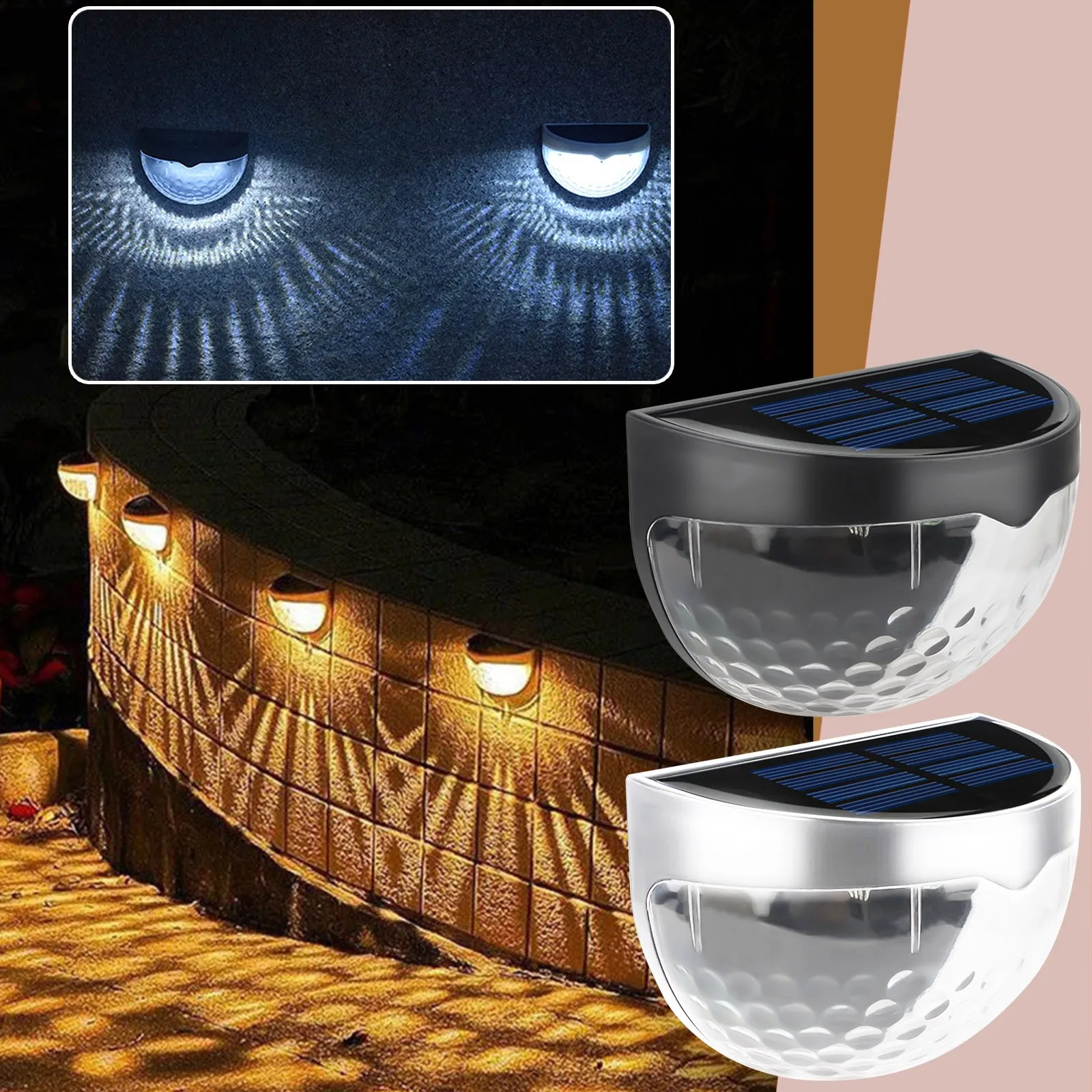 Летний СВЕТОДИОДНЫЙ Уличный настенный светильник на солнечной батарее