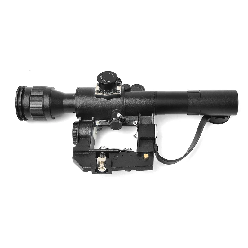 Тактический прицел Svd Dragunov 4x26 с красной подсветкой для охотничьей винтовки