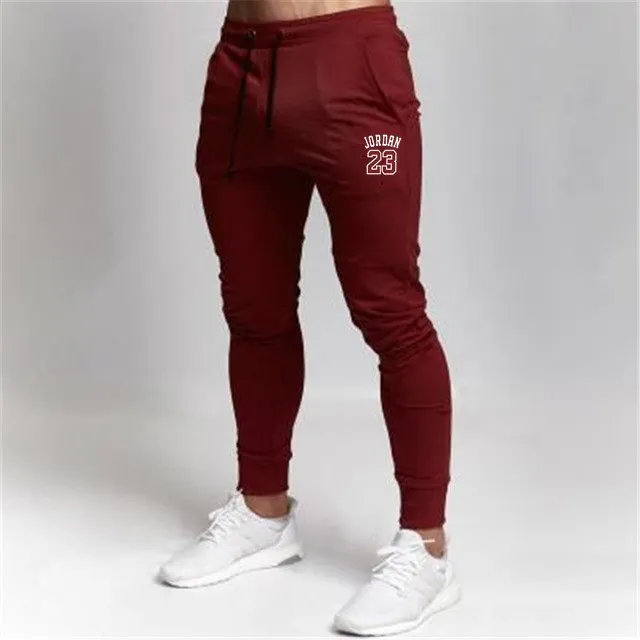 pants 2 Спортивные штаны для бега, мужские тонкие однотонные брюки кэжуал, цветные спортивные штаны для тренировок, хлопковая спортивная одежда, осенние мужские спортивные штаны для фитнеса и кроссфита - Цвет: pants 2