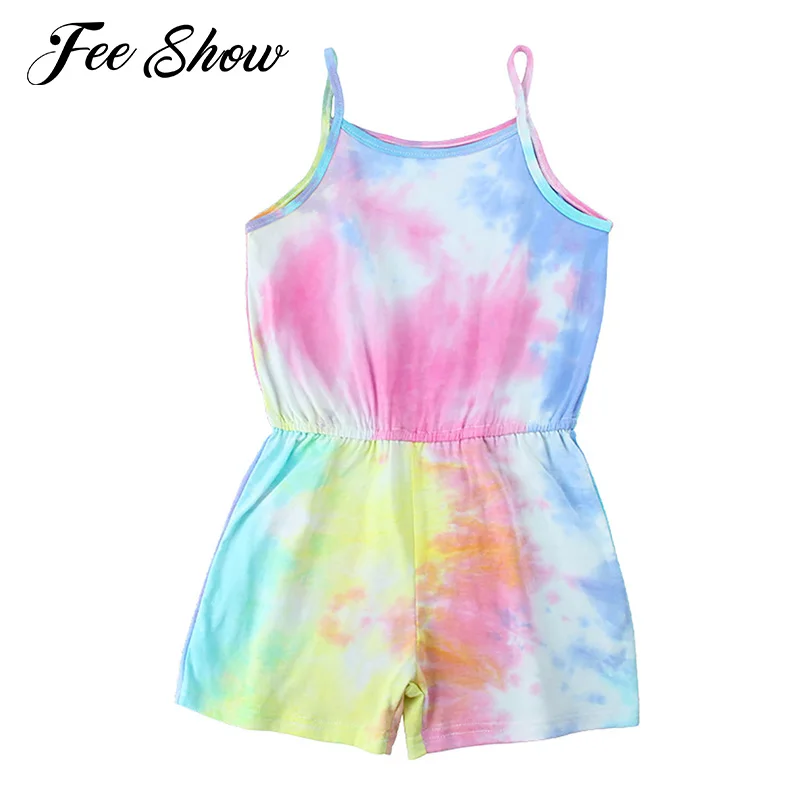 Детский танцевальный комбинезон на бретельках без рукавов с эластичным поясом |