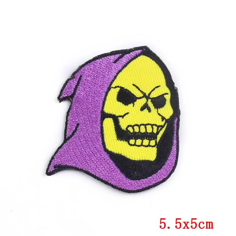 10 шт./лот патчи в стиле панк с вышивкой помощью утюга Пришивные аппликации виде