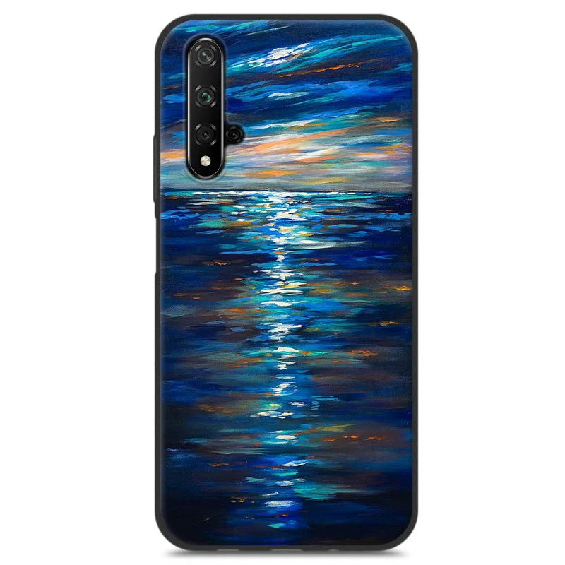 Для huawei Nova 5T чехол 3D рельефная живопись ТПУ Мягкая задняя крышка чехол мультфильм силиконовая защитная оболочка для huawei Nova 5T# KO - Цвет: Многоцветный