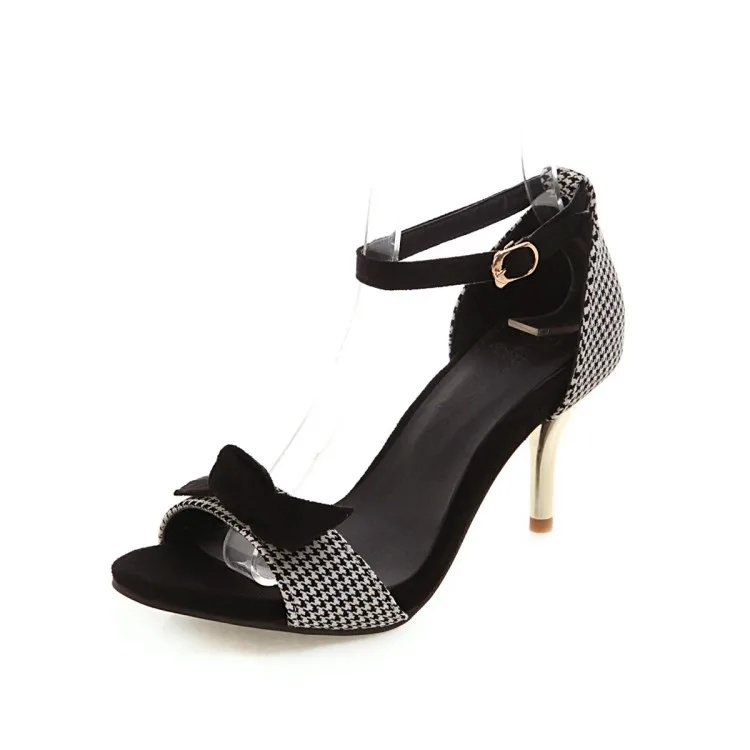 Сандалии женские на высоком каблуке босоножки в стиле пэчворк синие большие