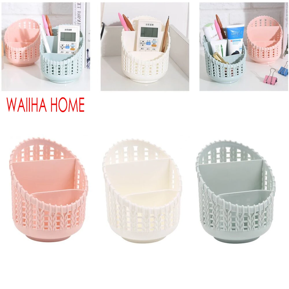 Настольный держатель для ручек пластиковая компактная корзина дома кухни ванной