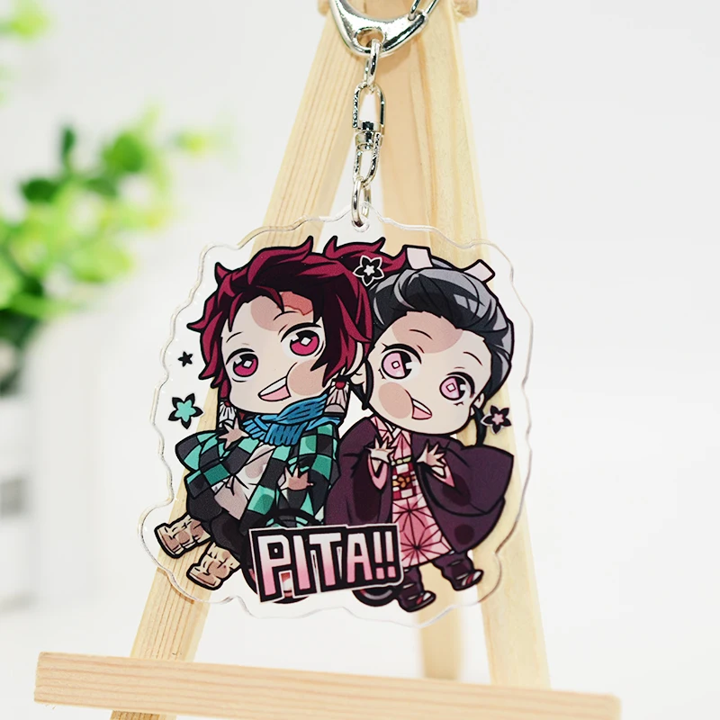 Брелок для ключей из японского аниме рассекающий демонов акриловый аксессуар