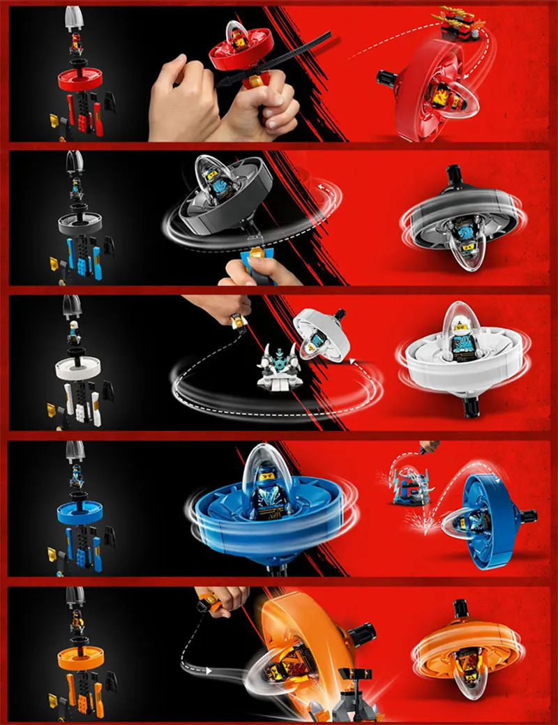 DECOOL NINJA spinjitzu toupie совместимые лего ниндзяго ниндзяго Мини фигурки детский подарок Модель Строительный блок Топ игрушка дропшиппинг