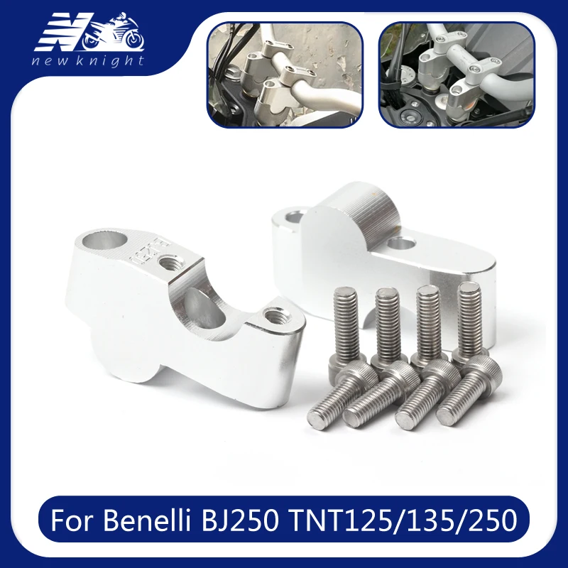 

For Benelli BJ250 BJ 250 2015 2016 2017 2018 Motorcycle Accessories CNC Handlebar Bar Riser Adapter Increase Height Adapte