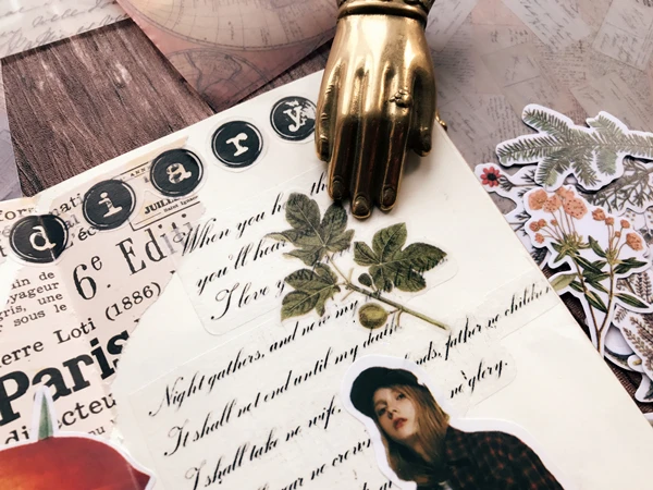 21 шт. 2019 винтажная трава листья цветок Искусственная елка альбом для