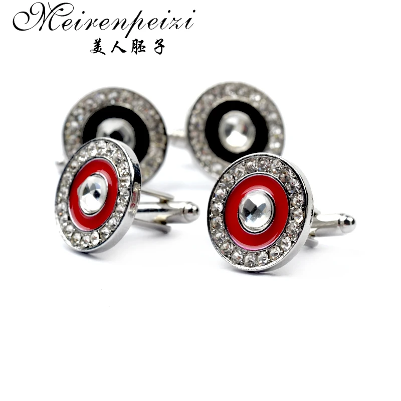 Новые брендовые высококачественные мужские Роскошные хрустальные запонки