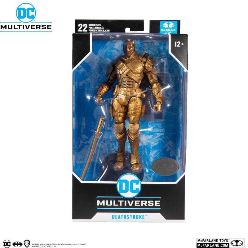 Bandai D C Bamants Arkham происхождения DeathStrokes фигурки модели игрушки с дистанционным