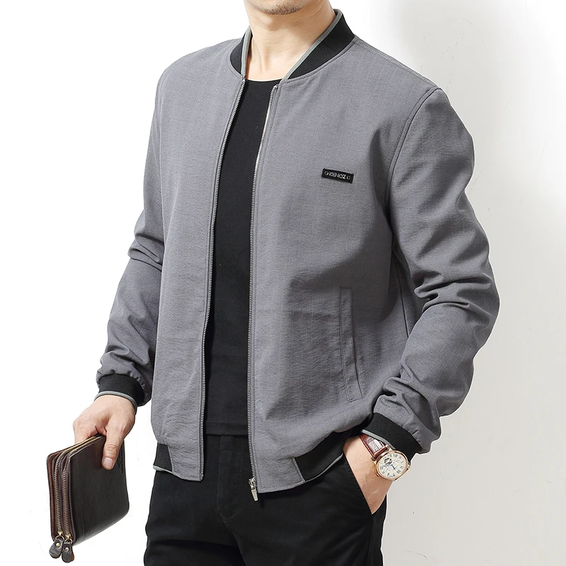 

high quality plus size 8XL 7XL 6XL Men's New Casual Jacket Stand Collar Men Coat Comfortable Men Coat