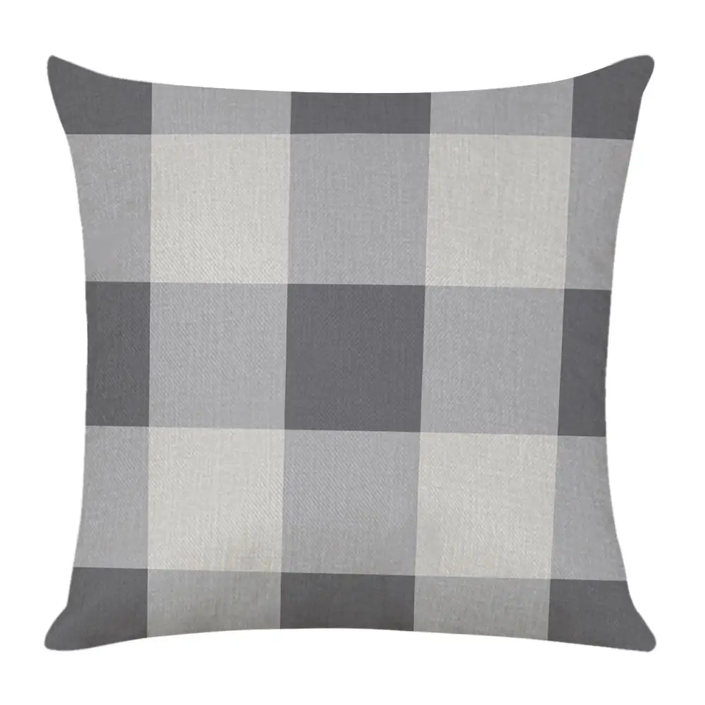 Linen Throw Pillow Case Lattice Double Sided Printed Home Decorative Durable Breathable Easy To Clean Strong Sense Of Art | Дом и сад