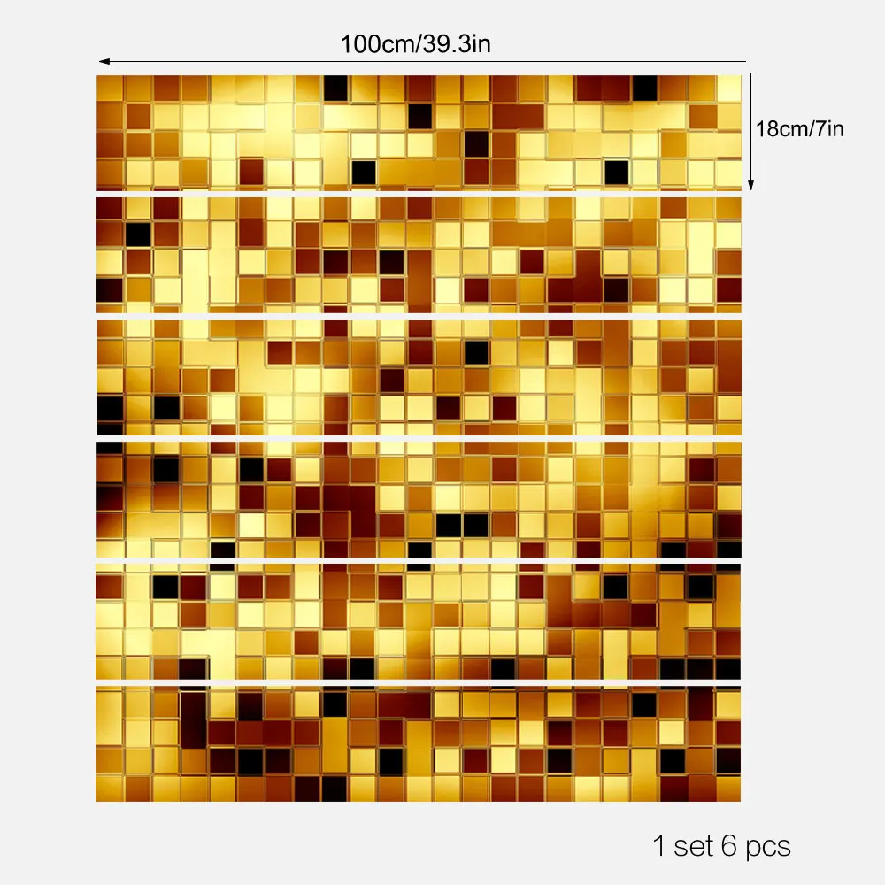 6 шт./компл. DIY 3D наклейки на лестницу стену с мозаикой и лестницей изображением