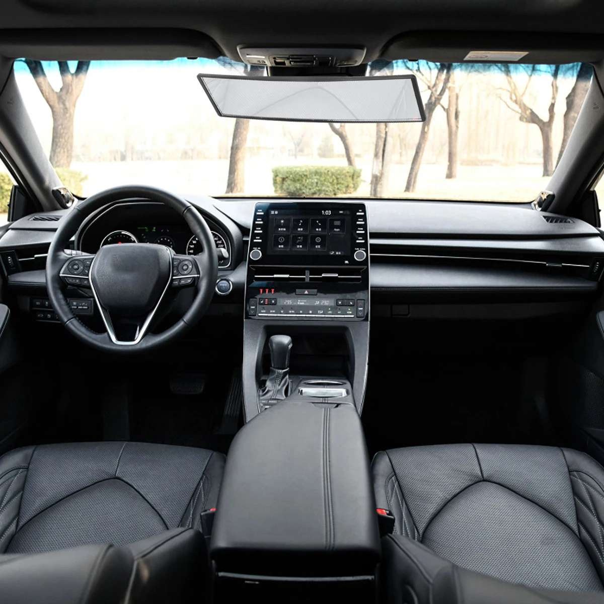 Автомобильное зеркало заднего вида с большим крючком для обзора антибликовым