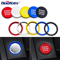 new car engine start button switch key ring car styling case decoration cover interior accessories for audi a4 a5 a7 q3 q5 q7