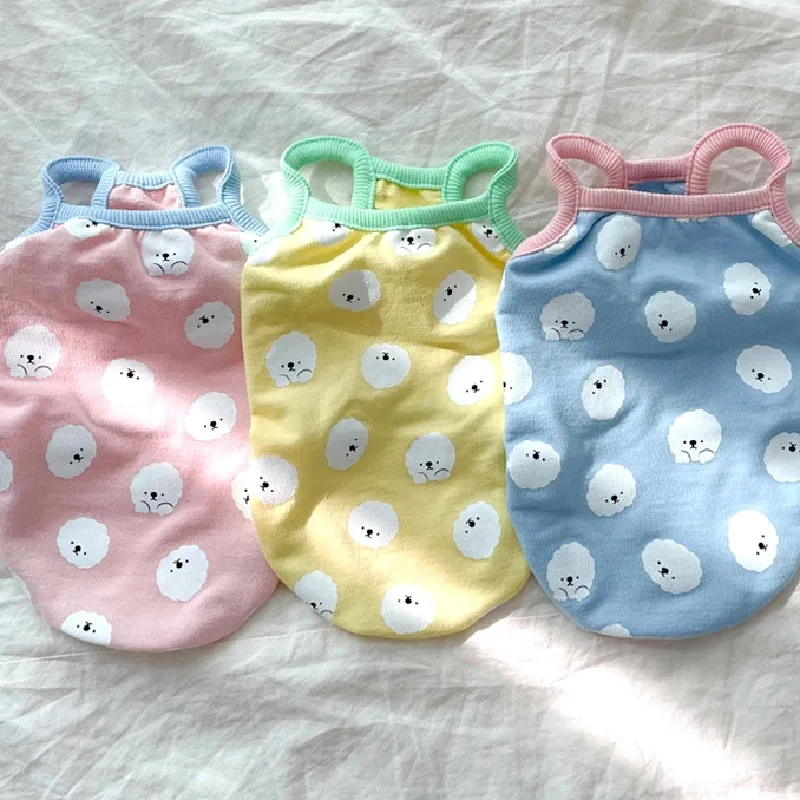 

Юбка для кошек и собак, летняя майка для щенков, рубашка, одежда для маленьких собак, йоркширский Померанский Ших Tzu мальтейский пудель, фото...