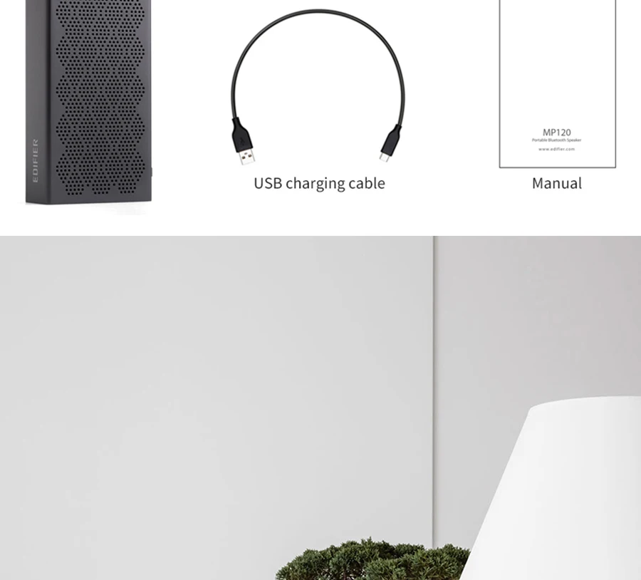 EDIFIER MP120 bluetooth динамик Поддержка TF карты AUX вход технология ЧПУ двойной полный диапазон bluetooth 5,0 колонки