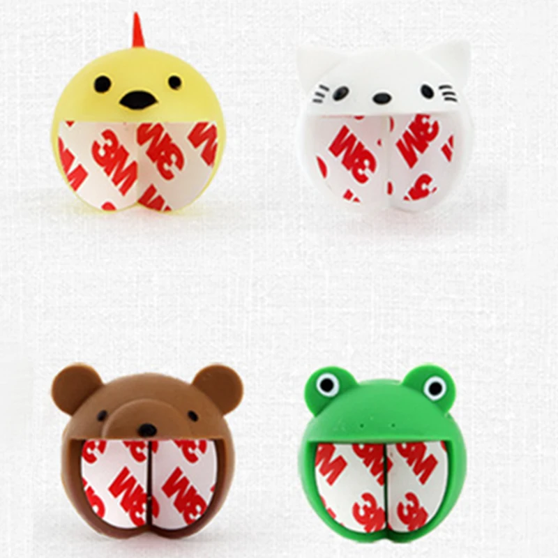 Juego de 4 unids/set de cubierta protectora de esquina de Mesa de Seguridad para beb&eacute;, engrosado esf&eacute;rico, esquina Anticolisi&oacute;n de dibujos animados de silicona para ni&ntilde;os-3