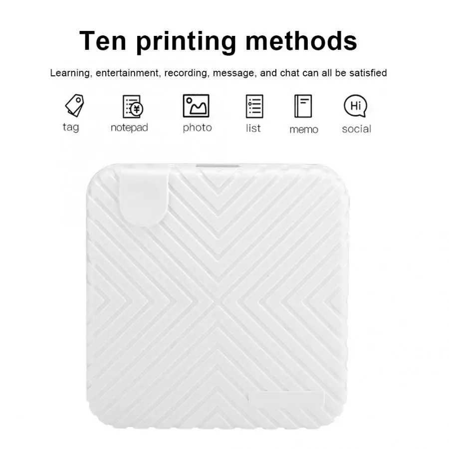 203DPI фото ABS + PC 58 мм Bluetooth печать ручной разрыв портативный термопринтер для дома и
