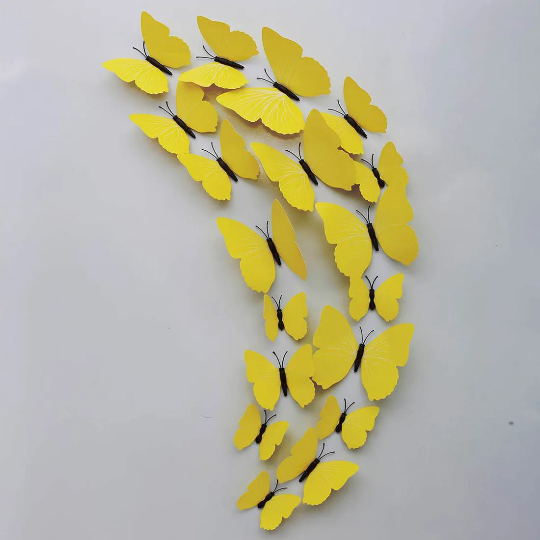 

Butterfly Wall Sticker 12pc 3D Door Window Sticker Creative Butterfly Wall Stickers Colorful DIY Fridge Home Party Decoration