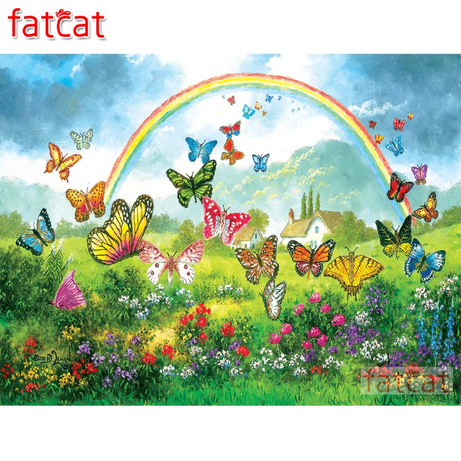 

FATCAT 5d diy Алмазная картина Птичье гнездо цветок животные полная квадратная круглая дрель Алмазная вышивка распродажа украшение для дома AE2295