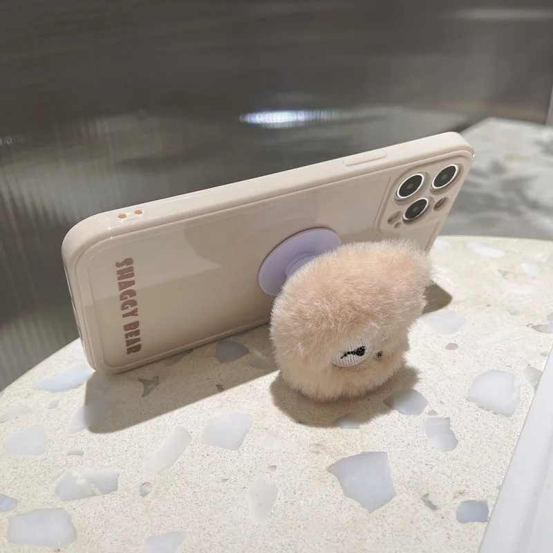 

2021 Cute Plush Animal Kickstand Case For iPhone 12 12min 12Pro 12ProMax 11 11PROMAX 11PRO SE2020 7 8 7Plus 8Plus X XSMAX XR