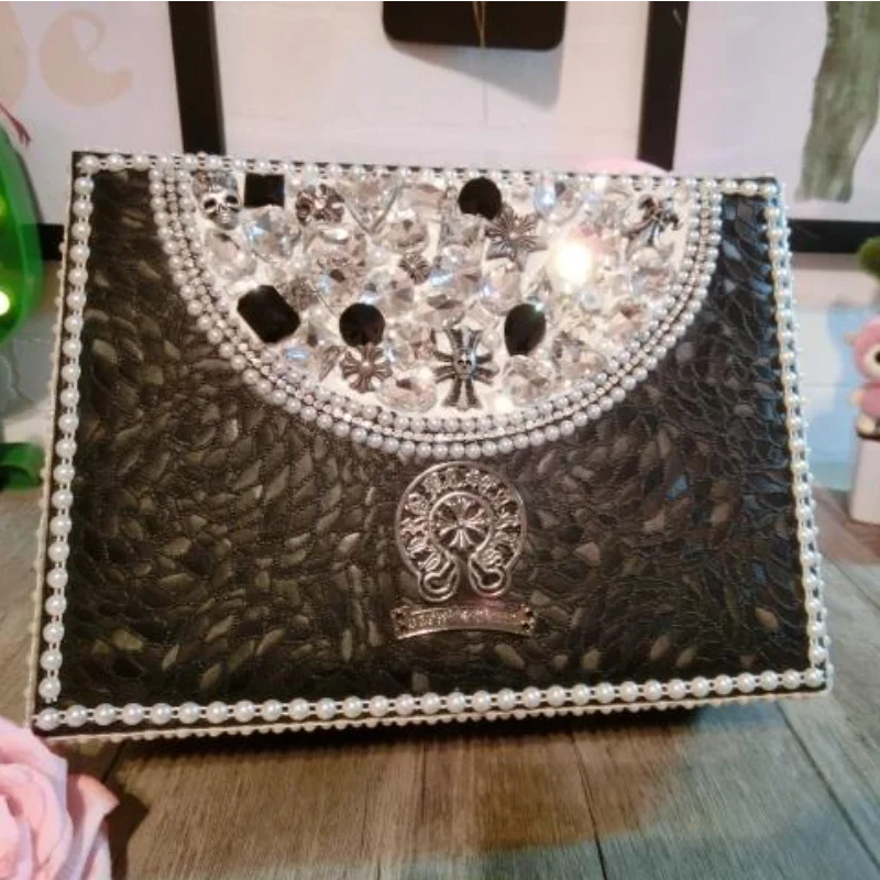 Шкатулка для ювелирных украшений с бриллиантами двухслойный вместительный