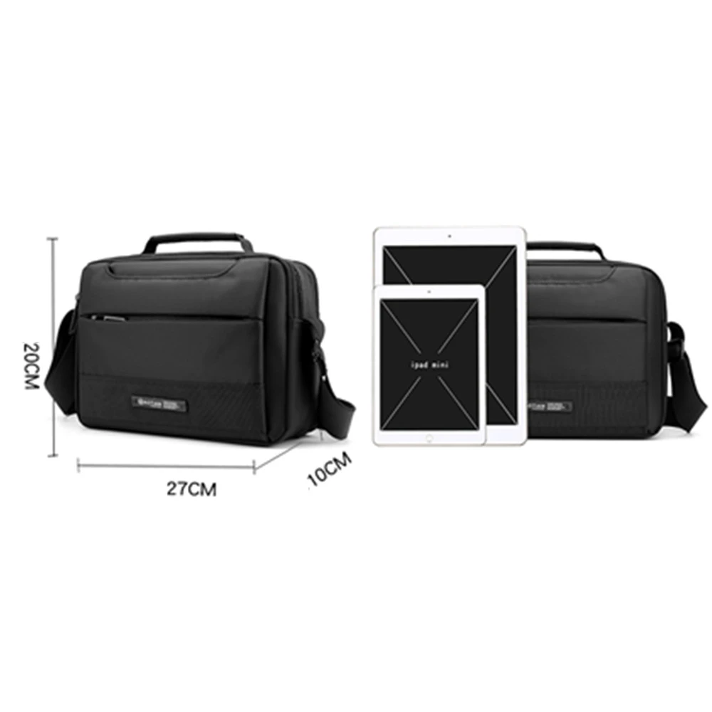 2020 модная мужская сумка через плечо нейлоновая Водонепроницаемая однотонная