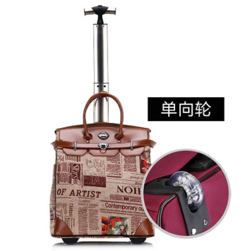 Easy travel Portable Oxford handbag  Can board the short trip Rolling Luggage Spinner brand Travel Suitcase