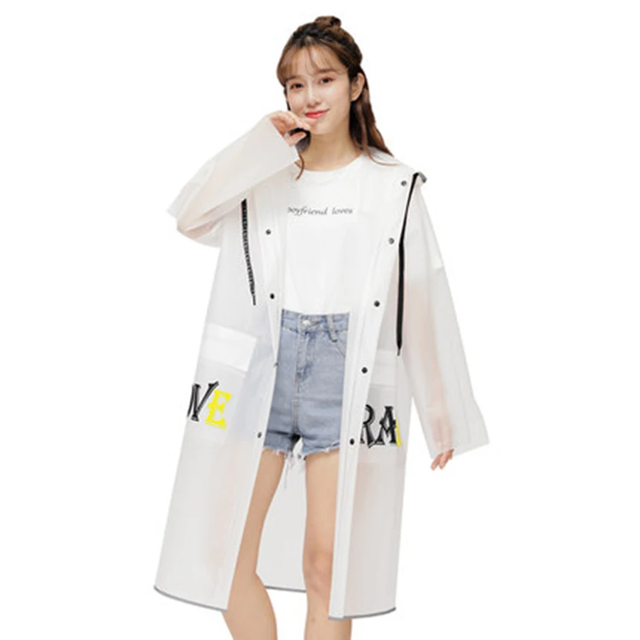 Длинный женский дождевик водонепроницаемый мужская и взрослая ветровка