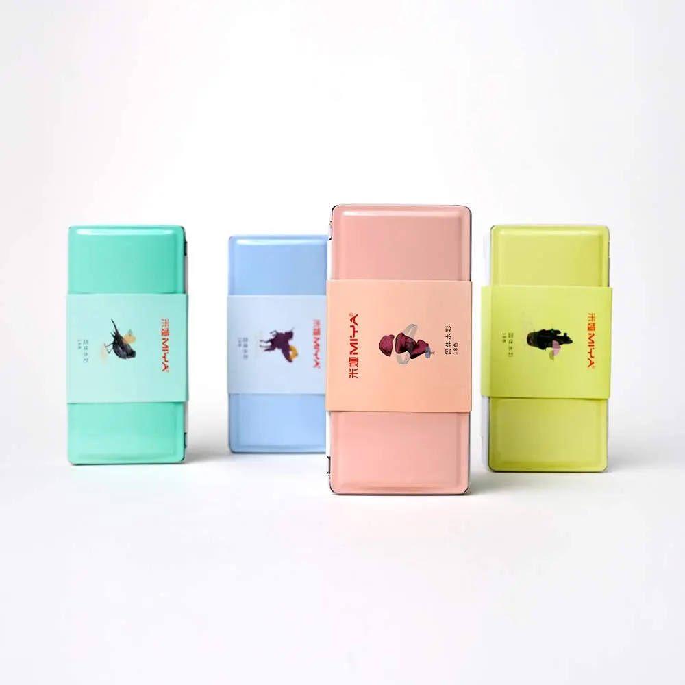 MIYA HIMI однотонная палитра акварельных оттенков портативный дорожный набор красок