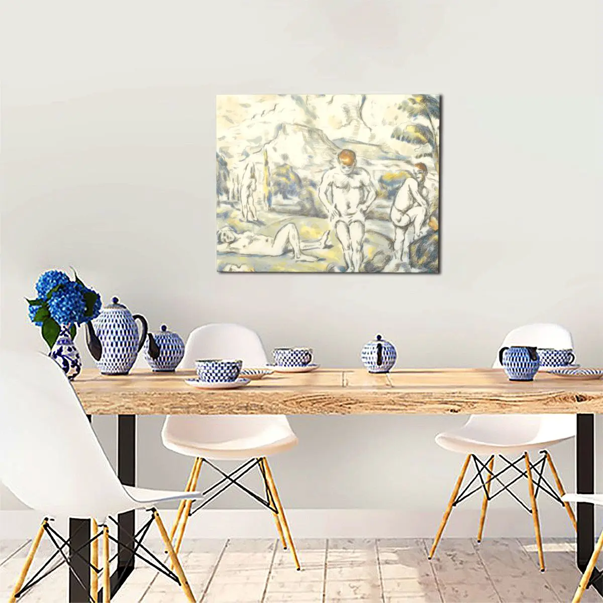 

Cezanne Painting Home Fashion Decoration Pictures Vintage Wood Room Decor