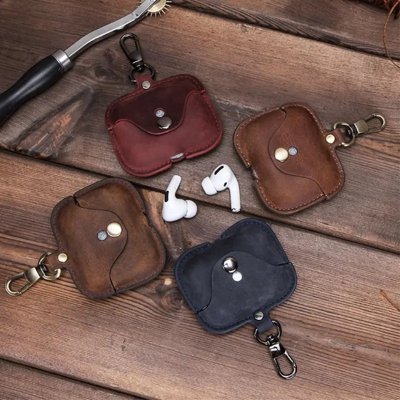 

Leather Case Protective Cover with Lanyard for Be-ats Powerbeats Pro Headphone P9YA