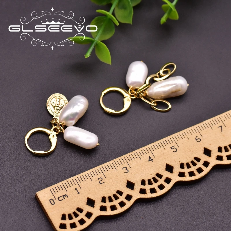 GLSEEVO дизайнерские натуральная пресноводная жемчужина белый барочный жемчуг с