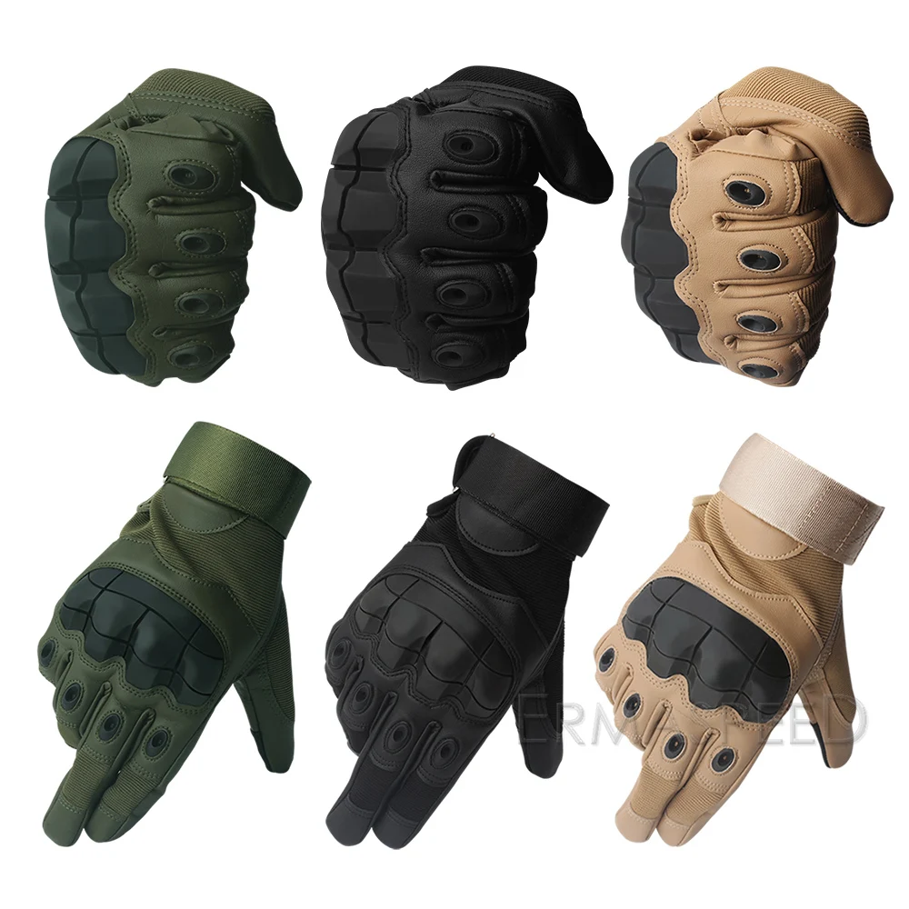 Мотоциклетные Перчатки с закрытыми пальцами зимние кожаные гоночные