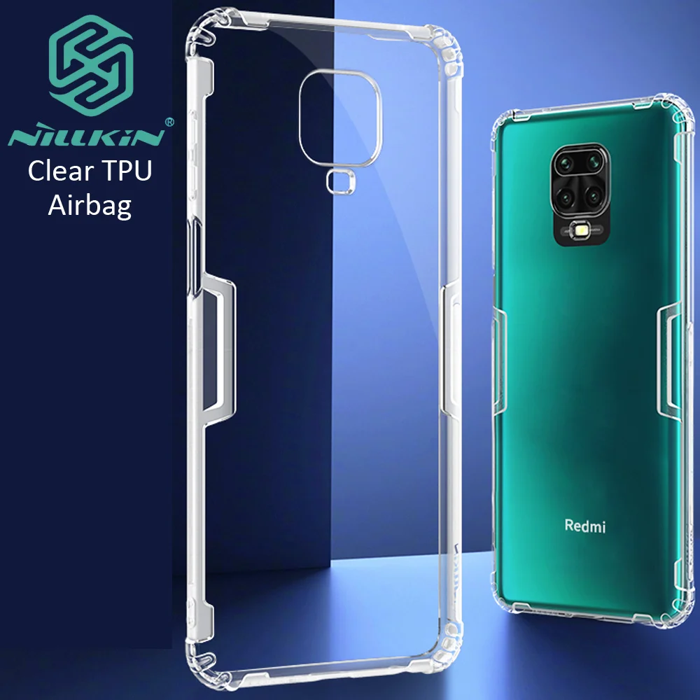 Прозрачный чехол Nillkin для Xiaomi прозрачный из ТПУ с подушкой безопасности Note 9 Pro Max